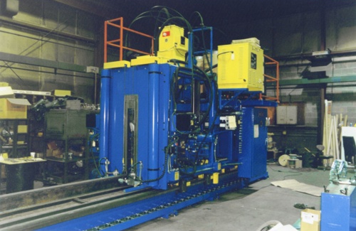 Cecil Peck LLC. Tram-Rail I Beam Welder Opposite Side View photo